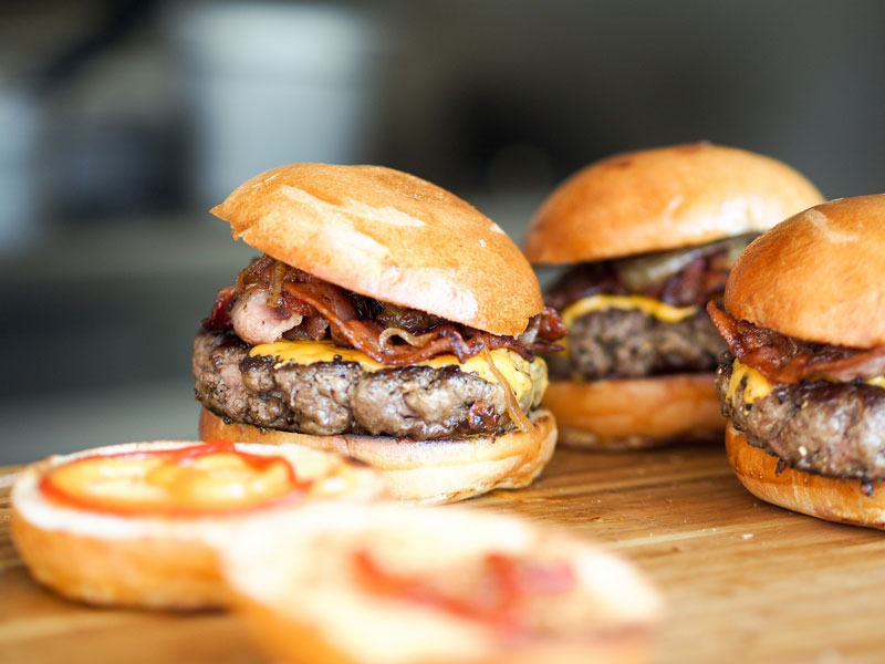 Our bacon cheeseburger