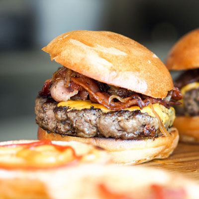 Our bacon cheeseburger