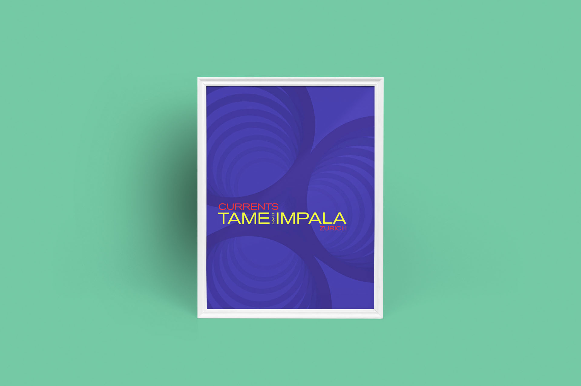 Purple Poster Mockup