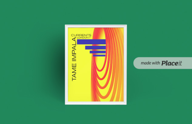 Yellow Poster Mockup